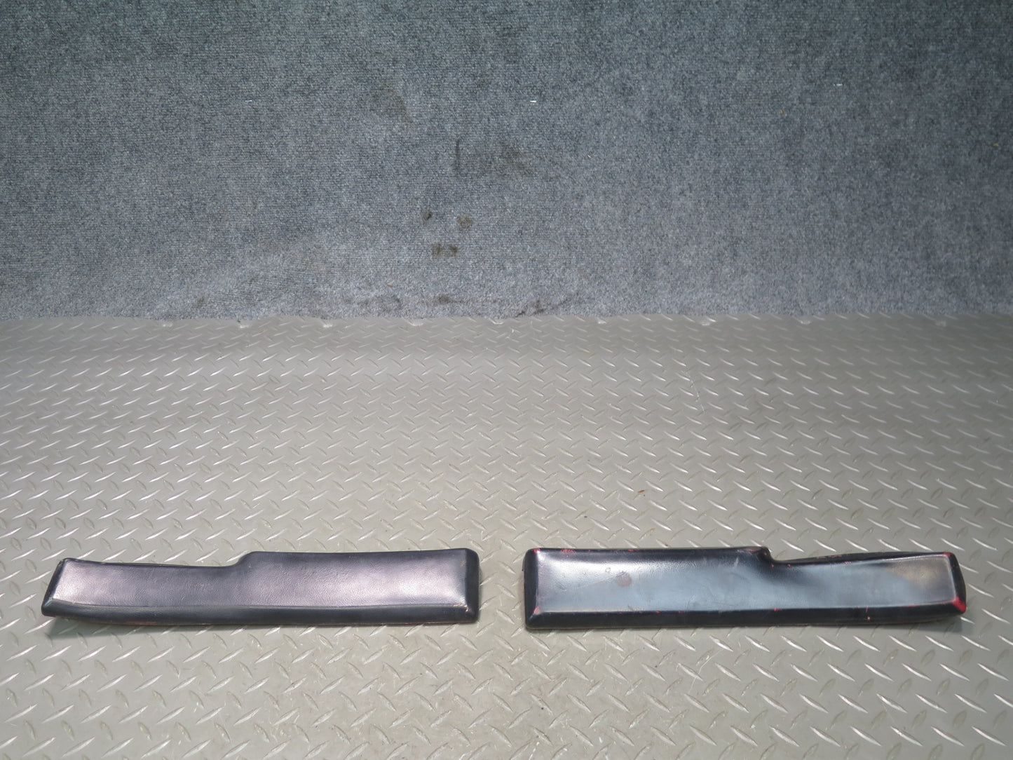 84-87 Chevrolet Corvette C4 Left & Right Door Sill Pads Black Set OEM