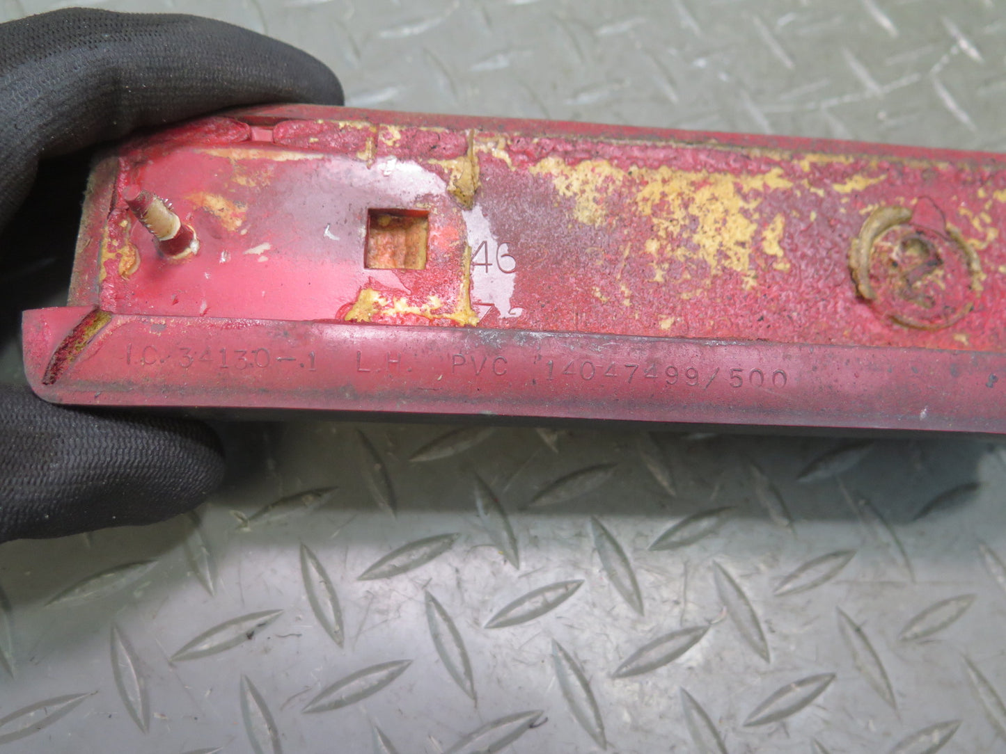 84-87 Chevrolet Corvette C4 Left & Right Door Sill Pads Black Set OEM