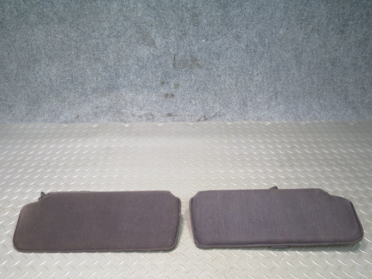 84-85 Chevrolet Corvette C4 Coupe Front Left & Right Sun Visor w Mount Set OEM