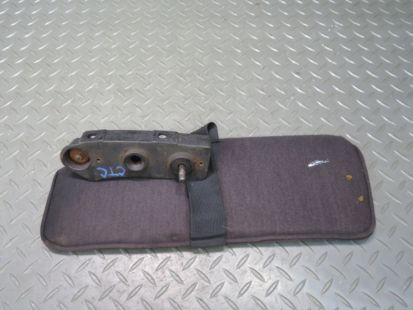 84-85 Chevrolet Corvette C4 Coupe Front Left & Right Sun Visor w Mount Set OEM