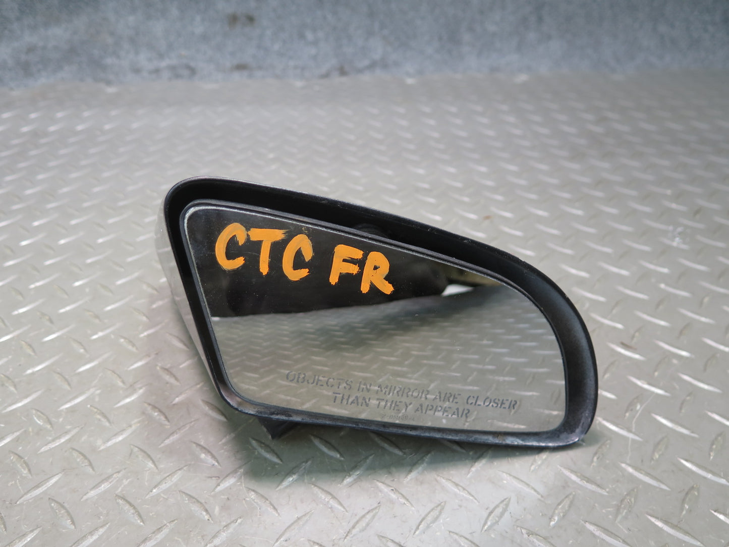 84-87 Chevrolet Corvette C4 Right Door Side View Power Mirror Black OEM