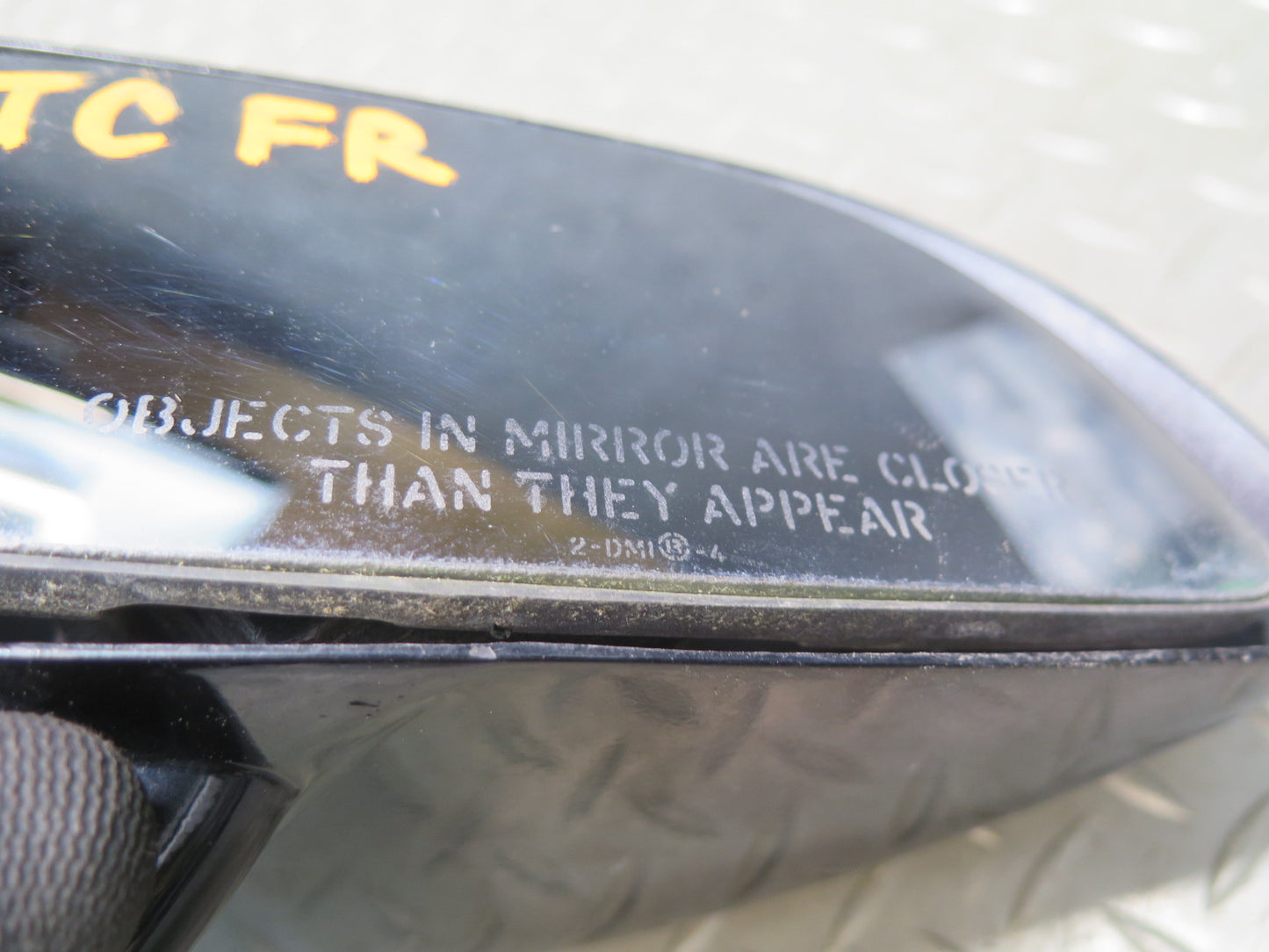 84-87 Chevrolet Corvette C4 Right Door Side View Power Mirror Black OEM