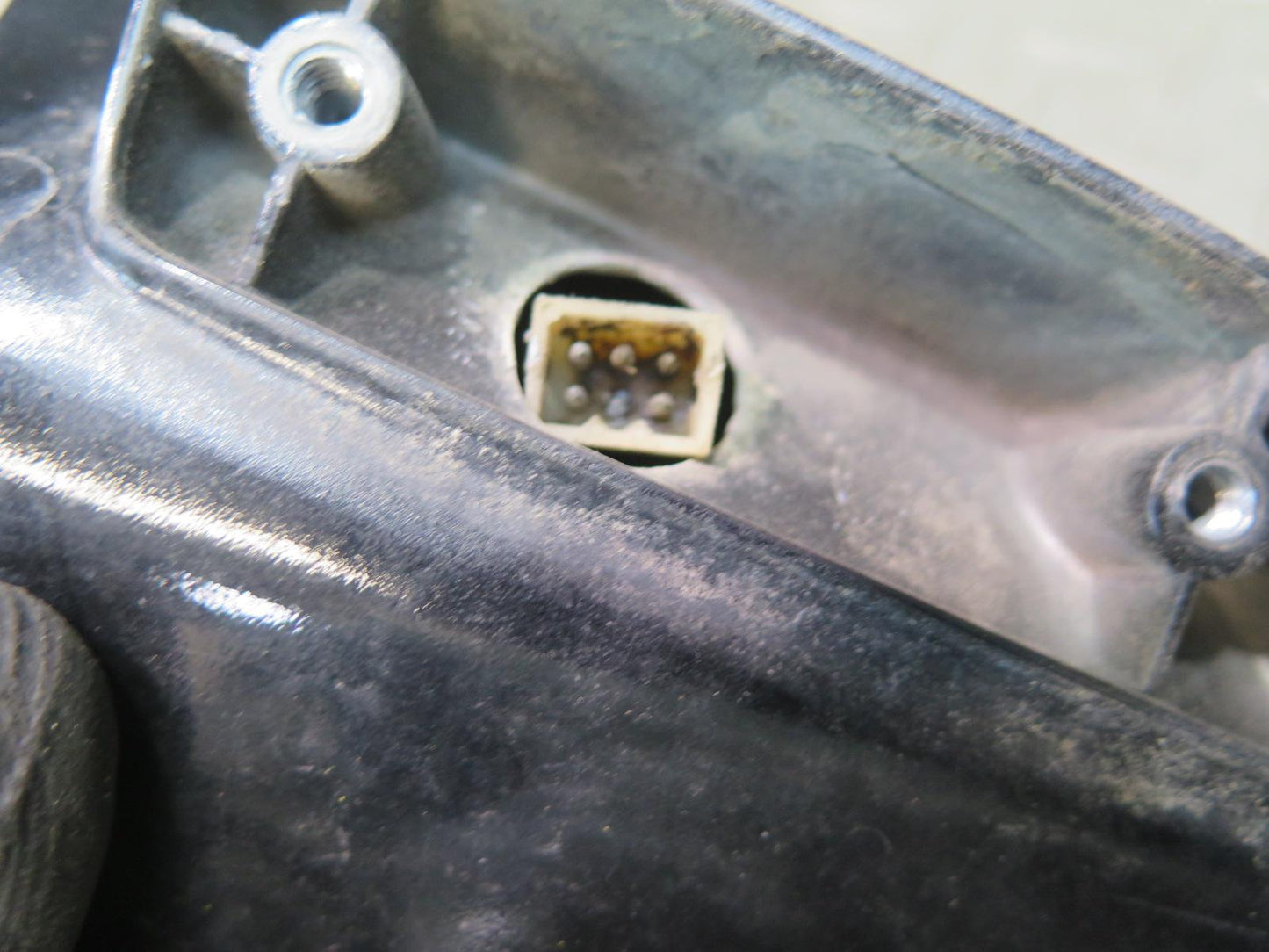 84-87 Chevrolet Corvette C4 Right Door Side View Power Mirror Black OEM