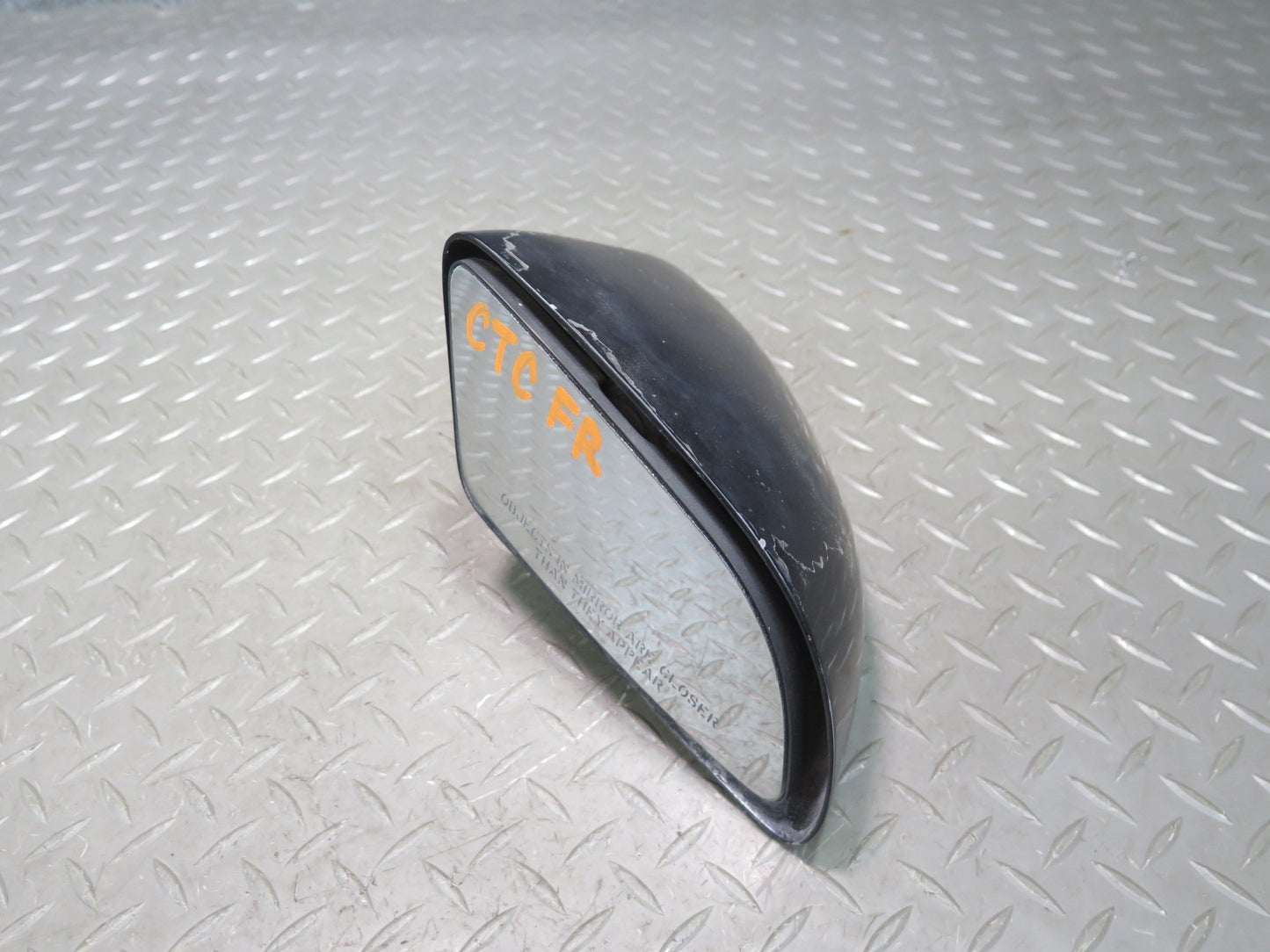 84-87 Chevrolet Corvette C4 Right Door Side View Power Mirror Black OEM