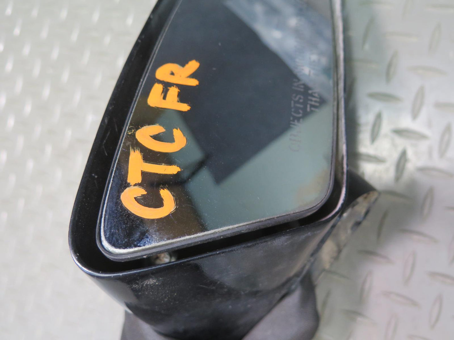 84-87 Chevrolet Corvette C4 Right Door Side View Power Mirror Black OEM