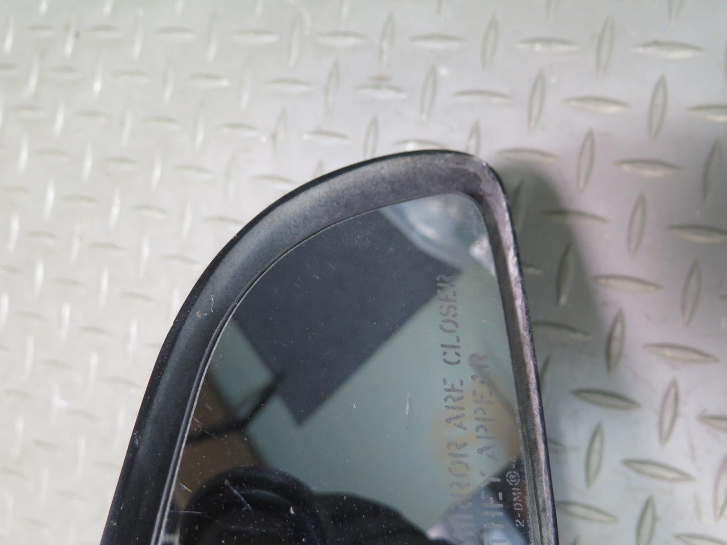 84-87 Chevrolet Corvette C4 Right Door Side View Power Mirror Black OEM