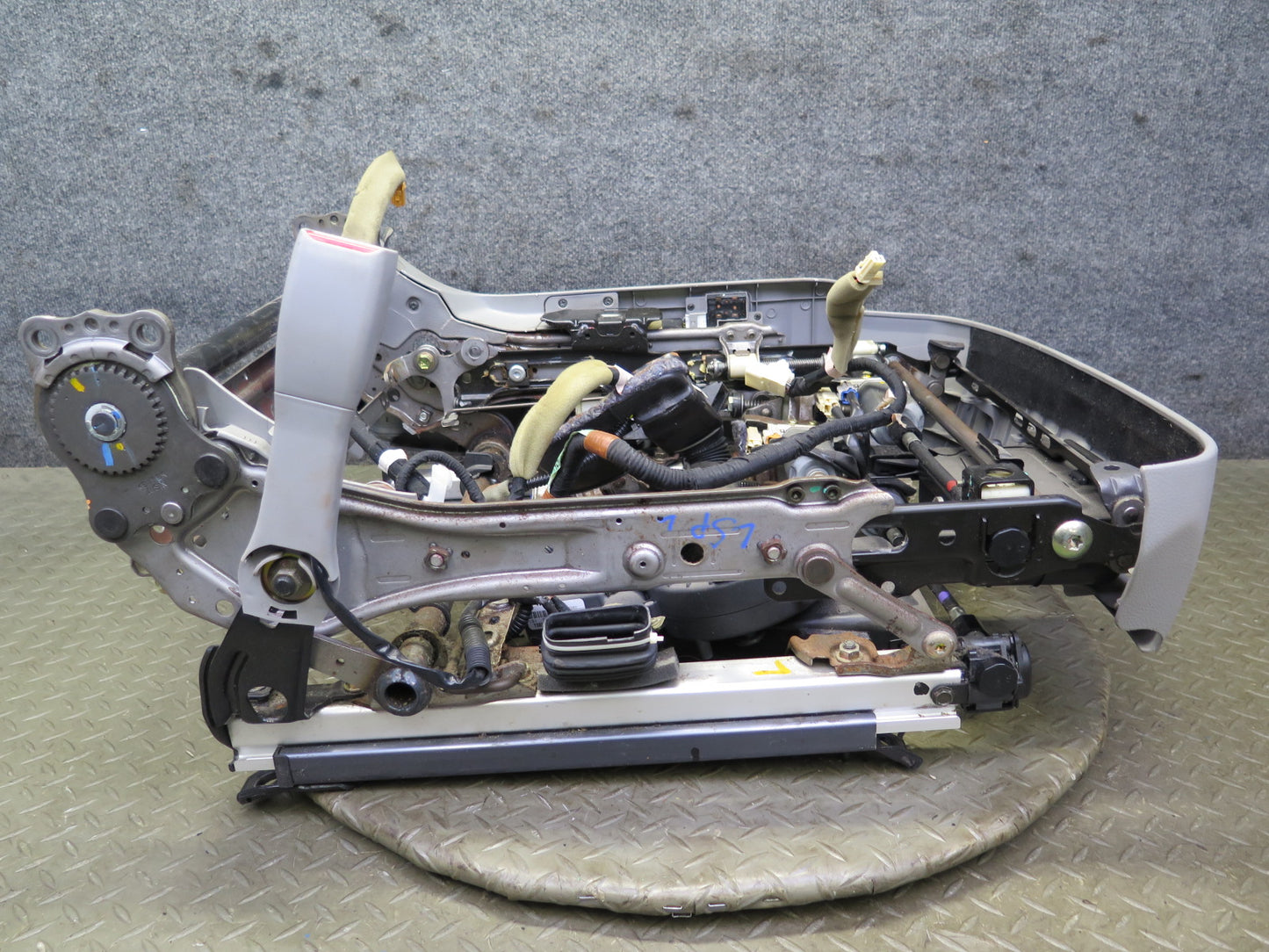 04-06 Lexus UCF30L LS430 Front Left Driver Seat Track Rail Frame w Trim OEM