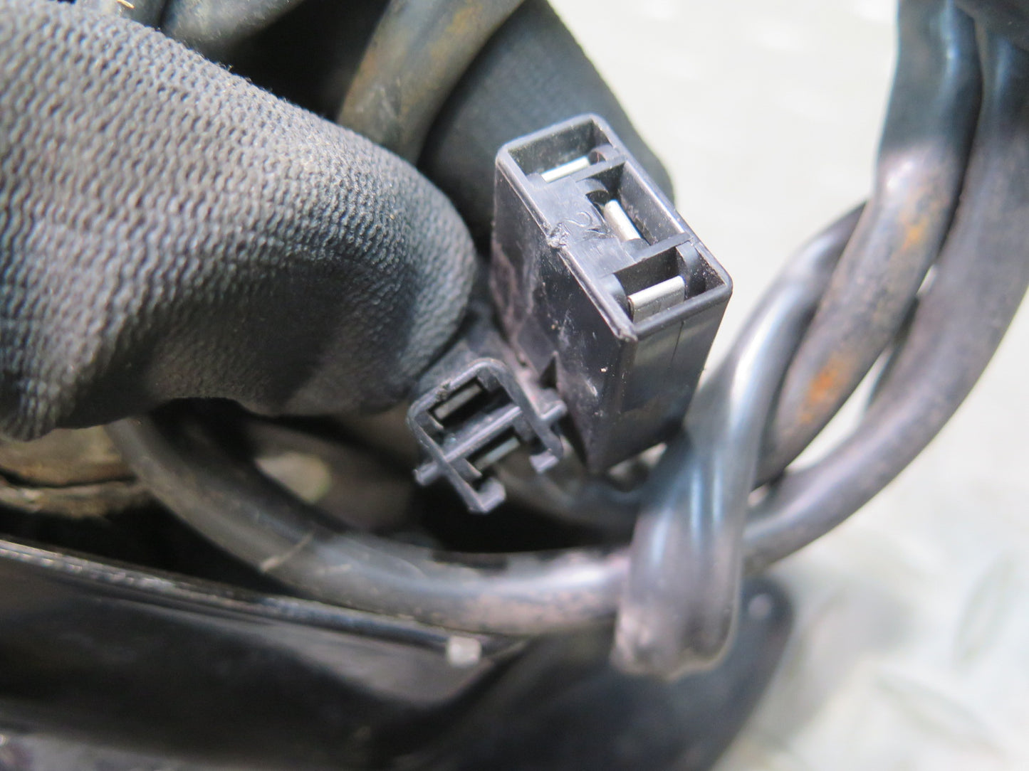 84-87 Chevrolet Corvette C4 Left Door Heated Side View Power Mirror Black OEM