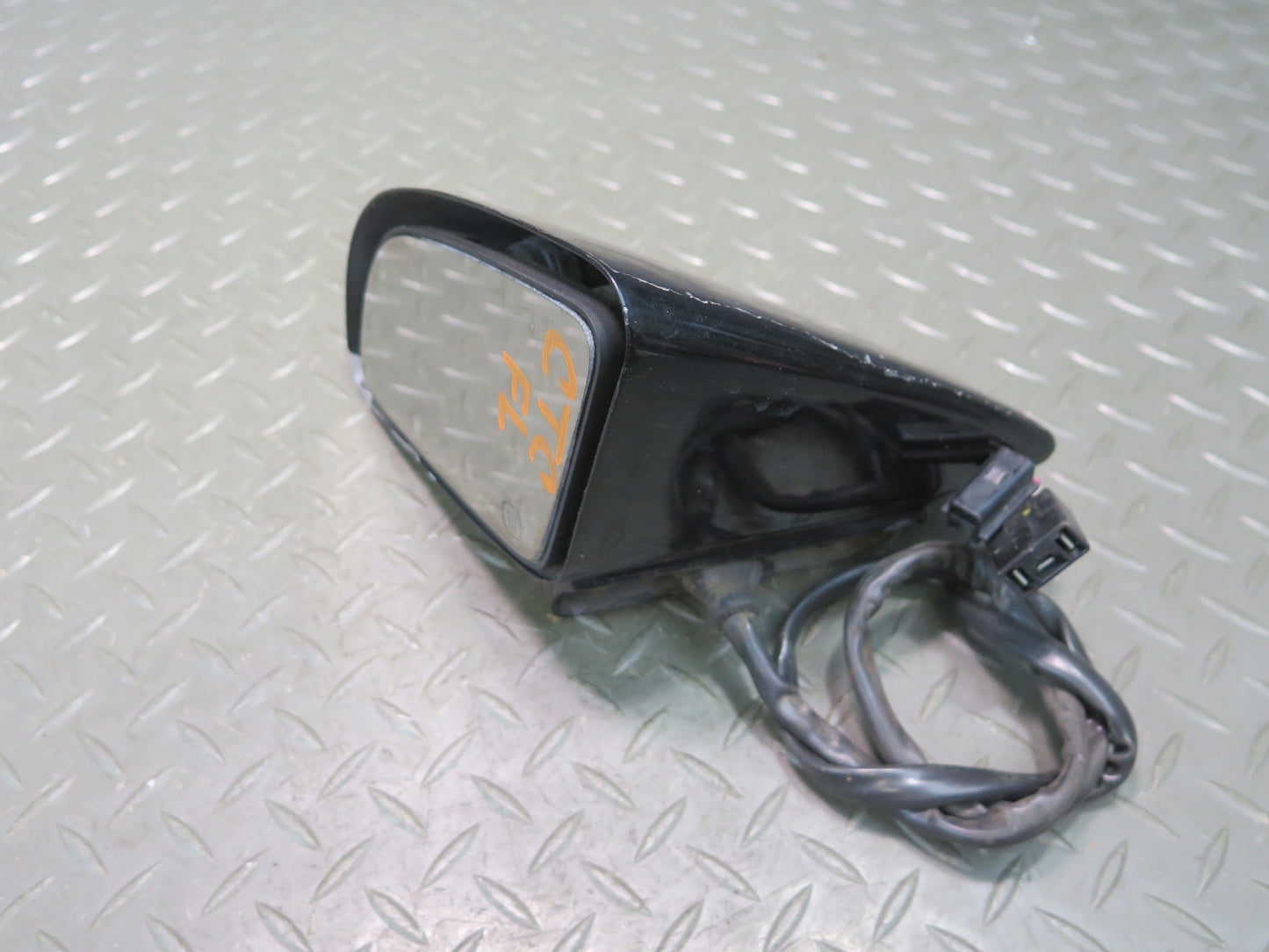 84-87 Chevrolet Corvette C4 Left Door Heated Side View Power Mirror Black OEM