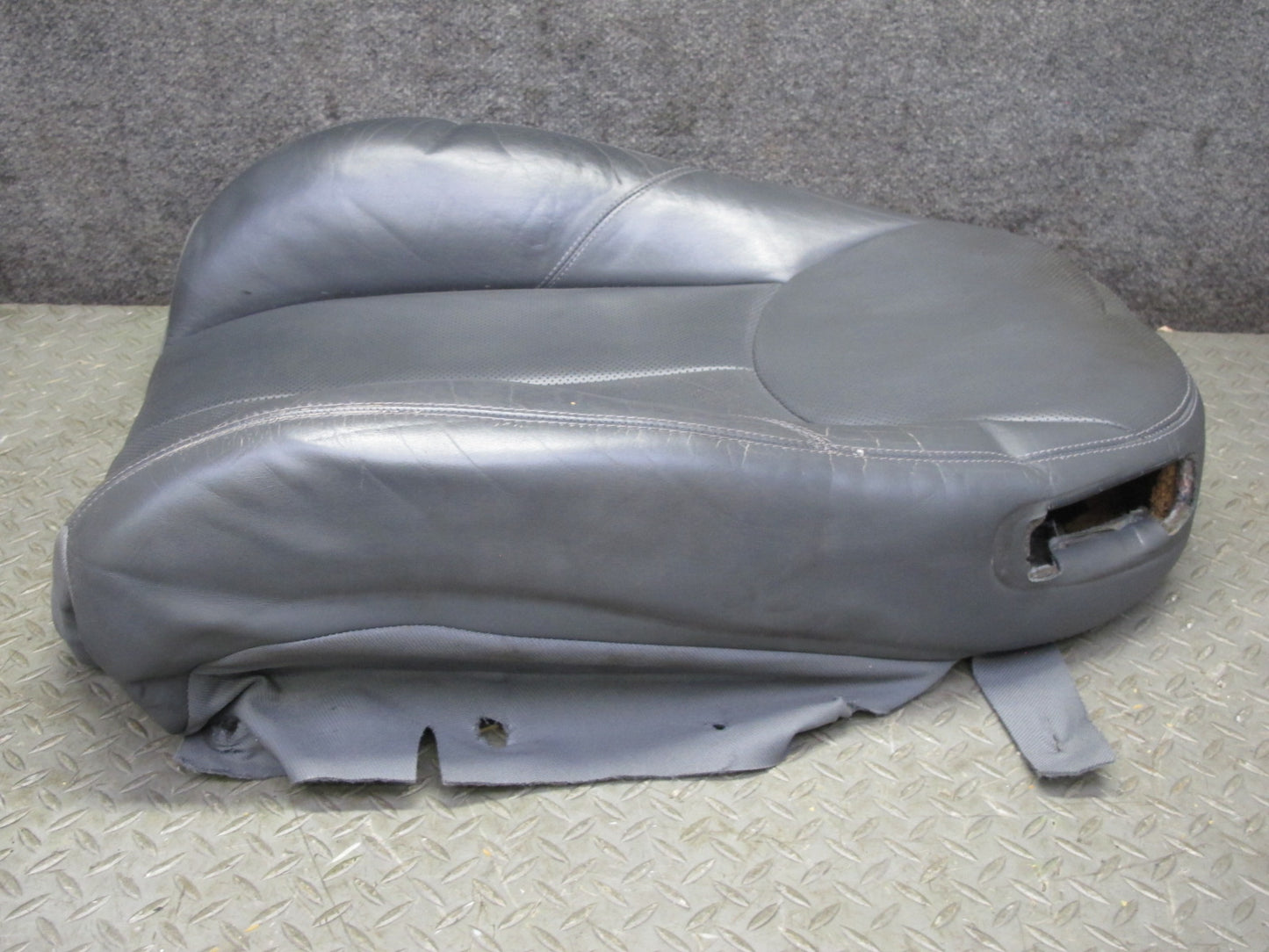 03-08 Mercedes R230 SL600 Front Left Seat Upper Perforated Leather Cushion OEM