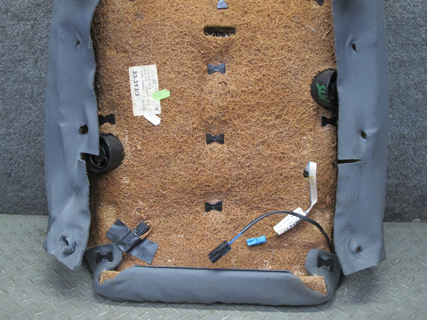 03-08 Mercedes R230 SL600 Front Left Seat Upper Perforated Leather Cushion OEM