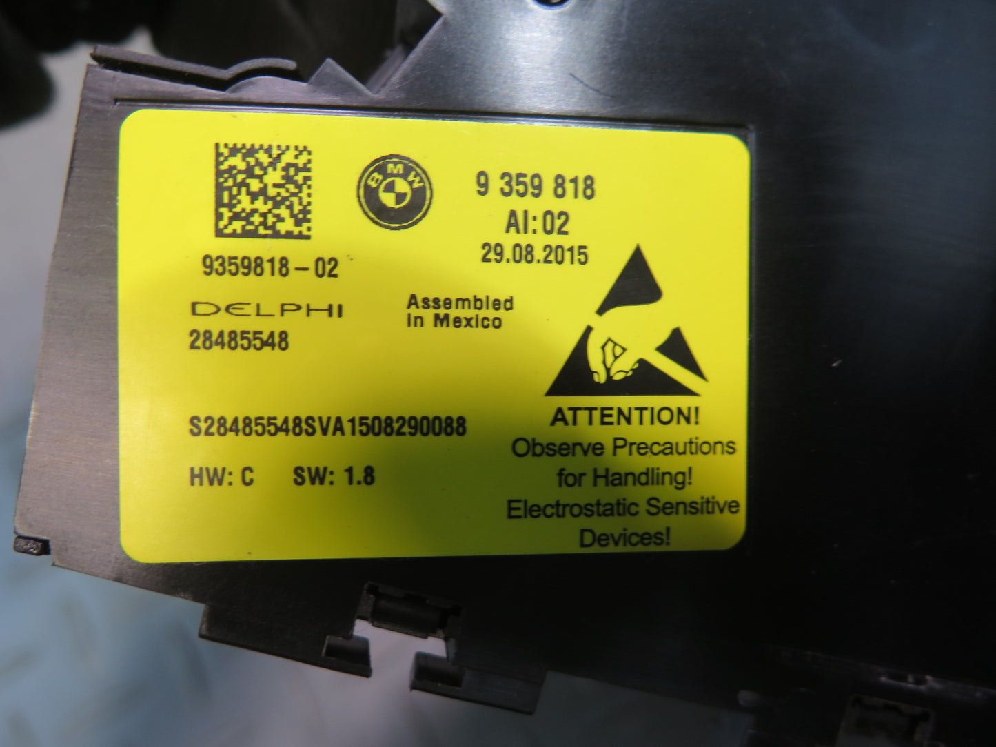 2014-2018 BMW F15 X5 Front Right Seat Adjust Control Switch 9359818