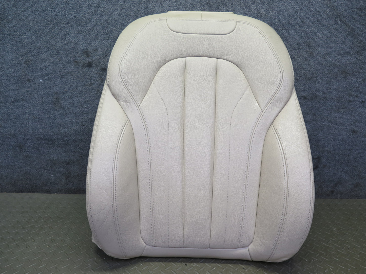 2014-2018 BMW F15 X5 Front Right Seat Upper Backrest Leather Cushion Beige