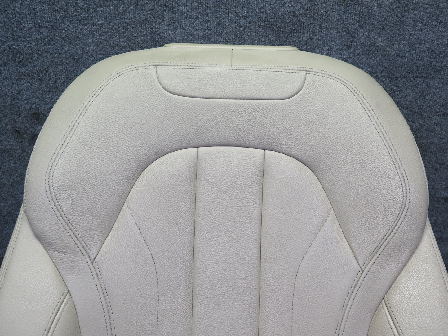2014-2018 BMW F15 X5 Front Right Seat Upper Backrest Leather Cushion Beige