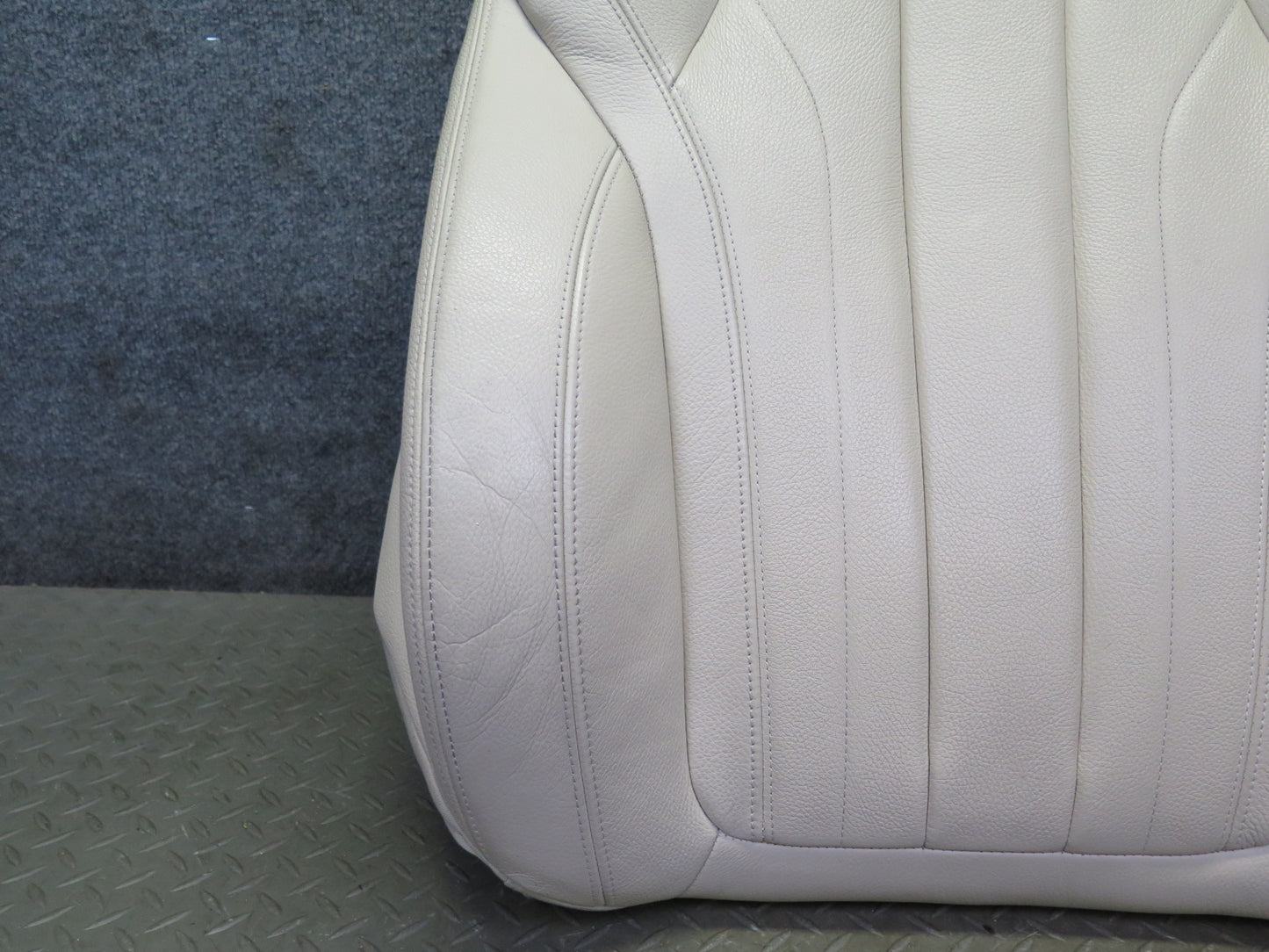 2014-2018 BMW F15 X5 Front Right Seat Upper Backrest Leather Cushion Beige