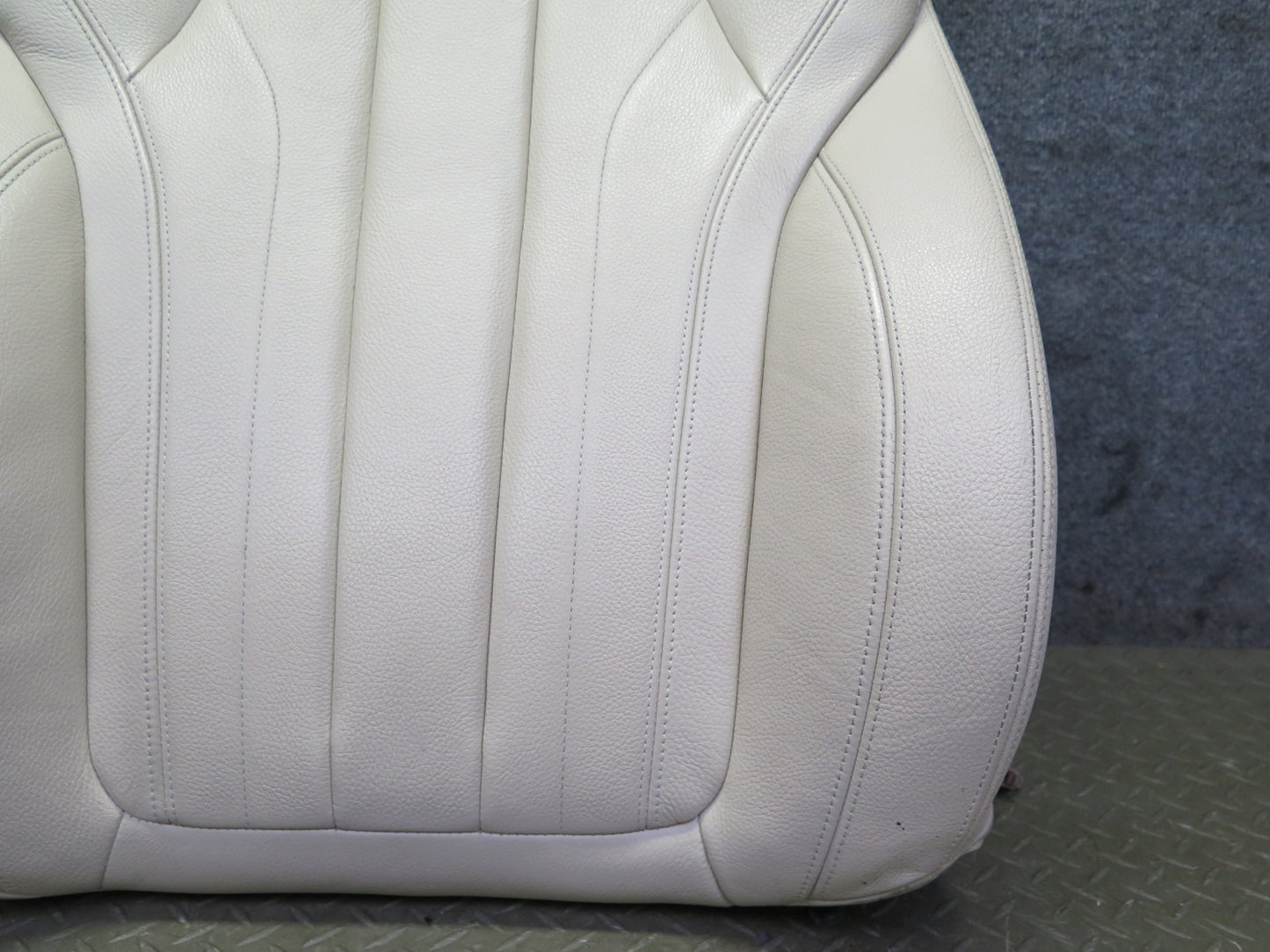 2014-2018 BMW F15 X5 Front Right Seat Upper Backrest Leather Cushion Beige