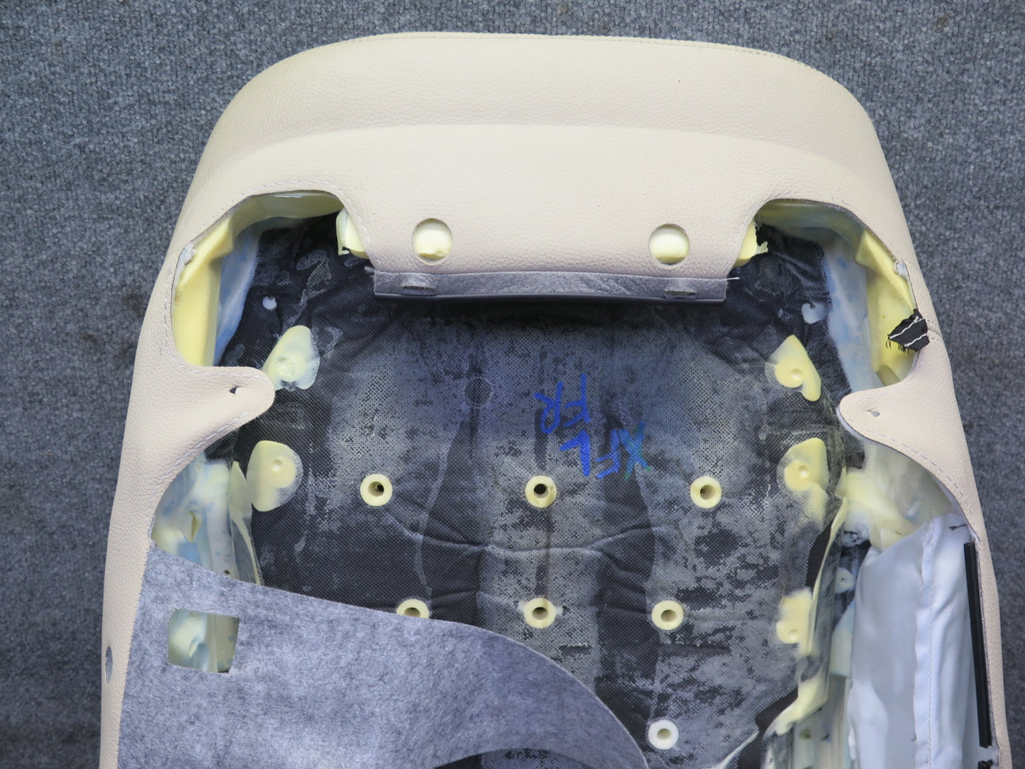 2014-2018 BMW F15 X5 Front Right Seat Upper Backrest Leather Cushion Beige