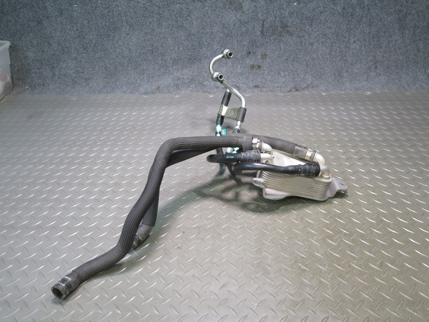 2014-2017 Maserati Ghibli M157 SQ4 Transmission Oil Cooler W/ Line Hose Pipe Set