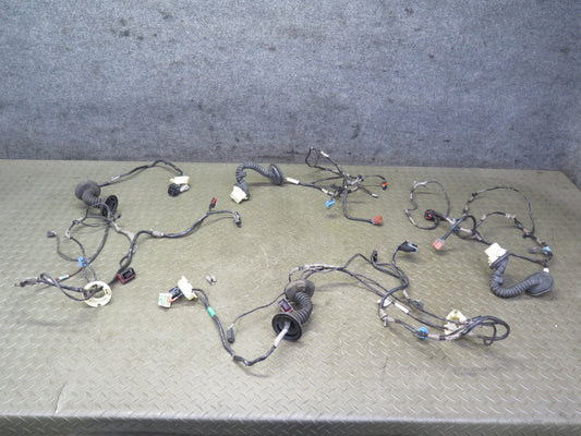 2003-2007 Hummer H2 Front & Rear Left Right Side Door Wiring Wire Harness Set