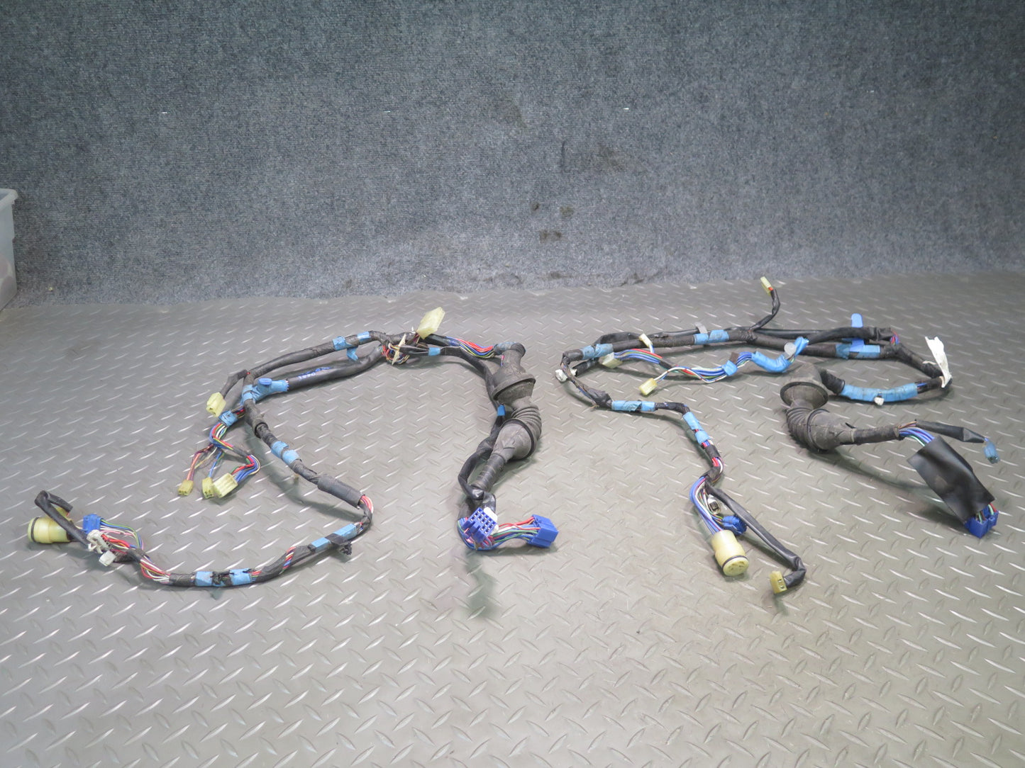 88-89 Toyota Supra MA70L Set of 2 Left & Right Door Wire Wiring Harness OEM