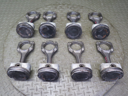 12-13 BMW F10 F12 F13 550i N63 4.4L Set of 8 Engine Piston Connecting Rod OEM