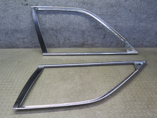 95-00 Toyota Celsior Lexus LS400 Front Door Window Frame Trim Molding Set OEM