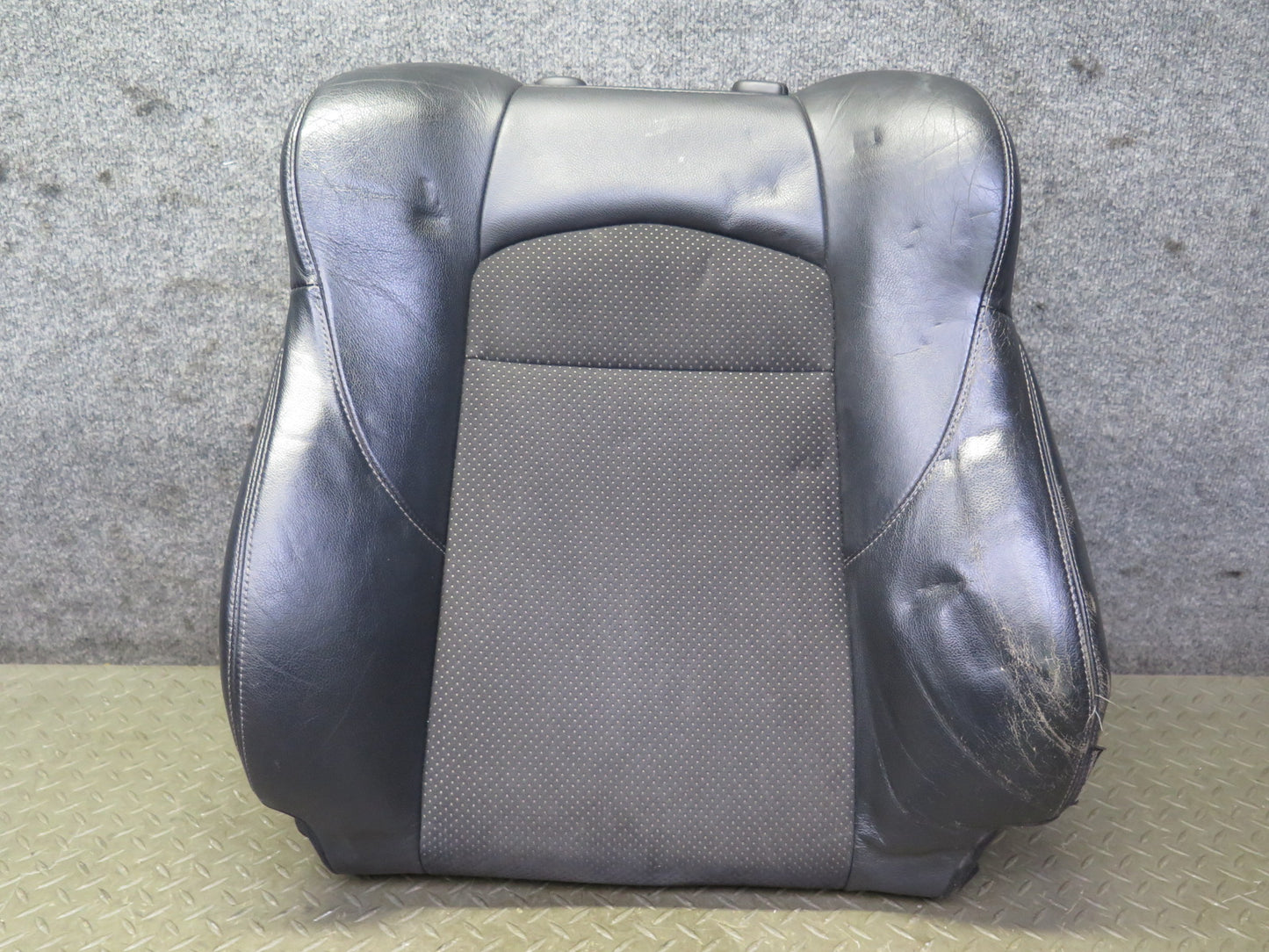 11-20 Nissan Z34 370Z Coupe Front Left Seat Upper Leather Cushion Black OEM