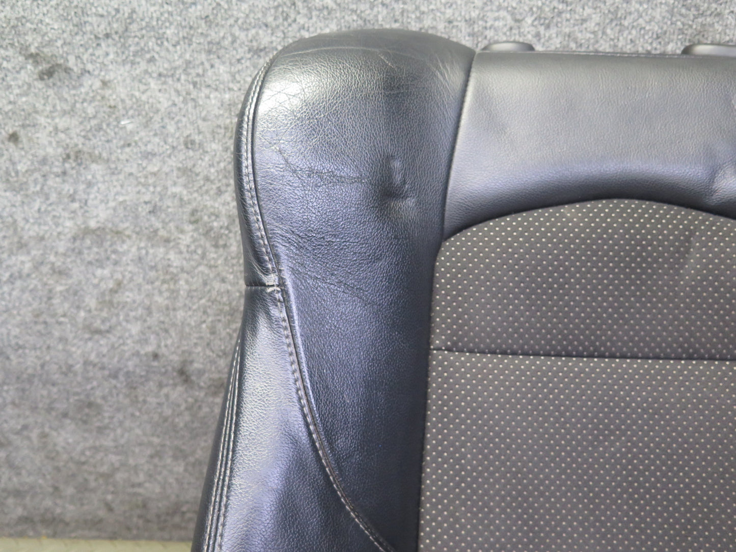 11-20 Nissan Z34 370Z Coupe Front Left Seat Upper Leather Cushion Black OEM