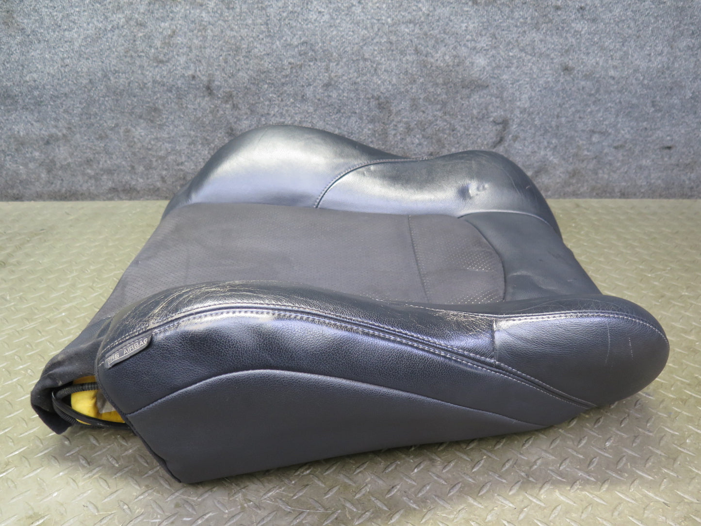 11-20 Nissan Z34 370Z Coupe Front Left Seat Upper Leather Cushion Black OEM