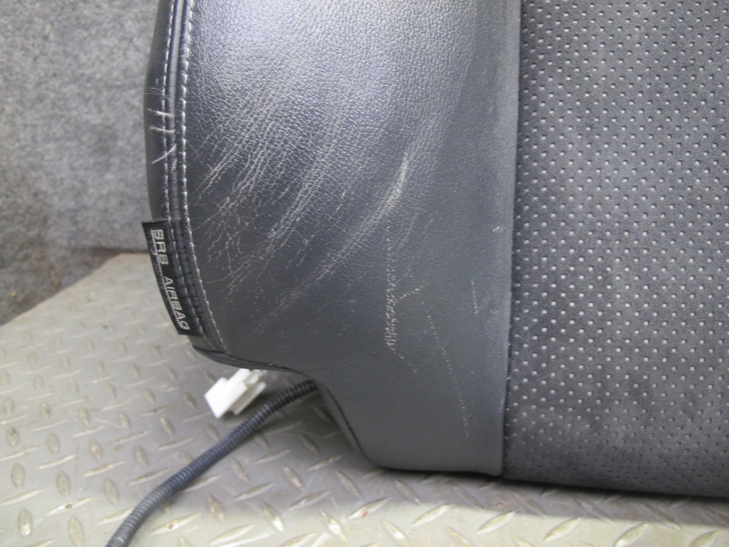11-20 Nissan Z34 370Z Coupe Front Right Seat Upper Leather Cushion Black OEM