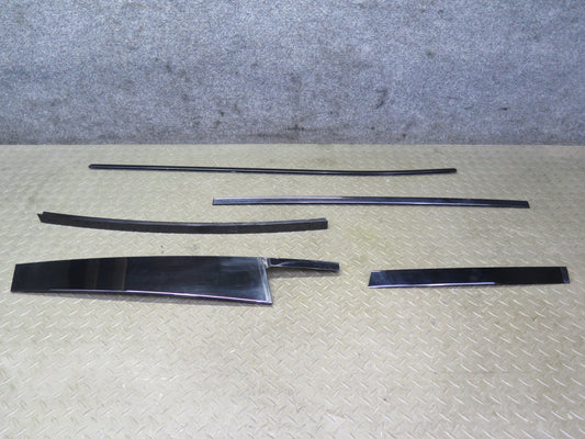 11-17 BMW F25 X3 Rear Left Door Window Exterior Trim Molding Panel Set OEM