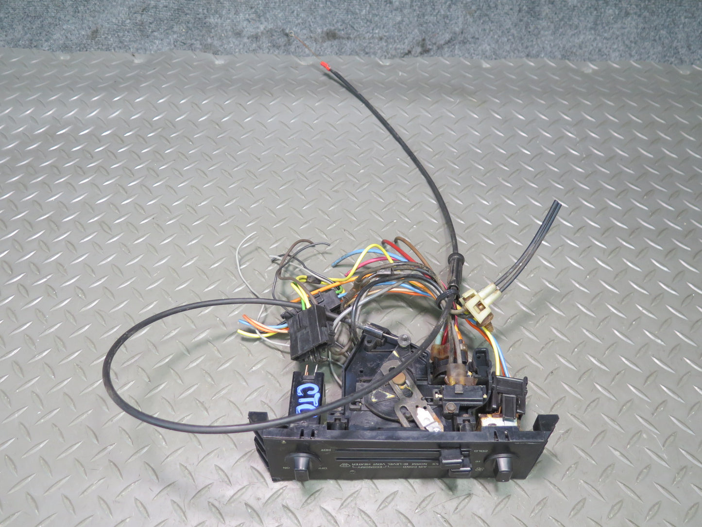 84-89 Chevrolet Corvette C4 Coupe A/C Heater Climate Control Switch Panel OEM
