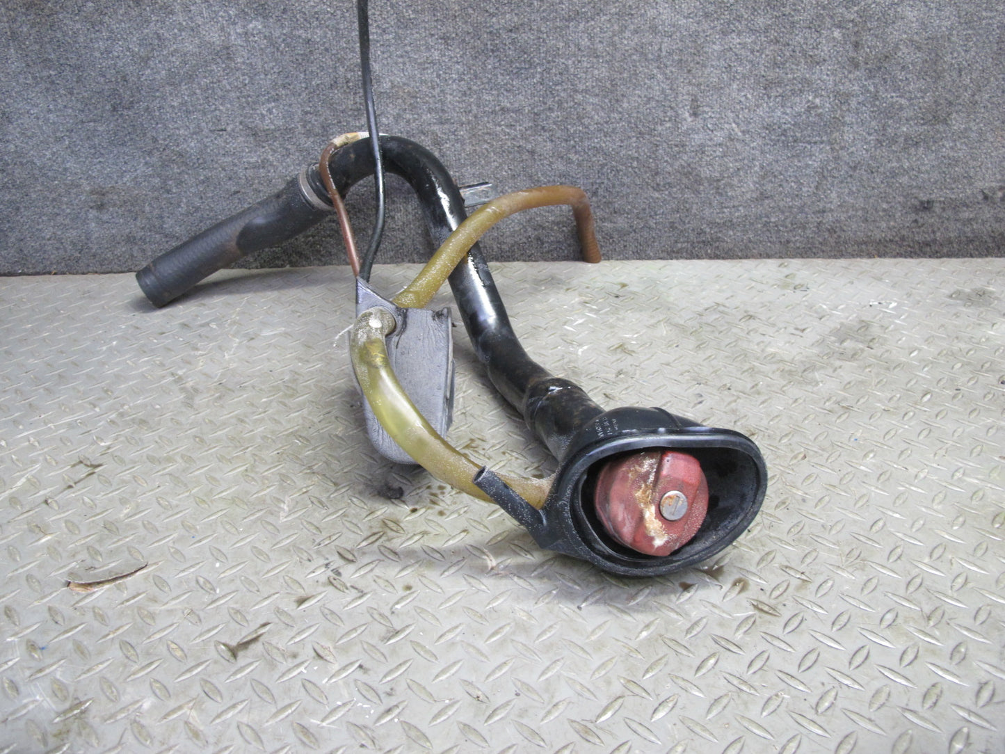 86-88 VW Scirocco MK2 Fuel Line Gas Tank Filler Neck w Cap & Vent Pipe Set OEM