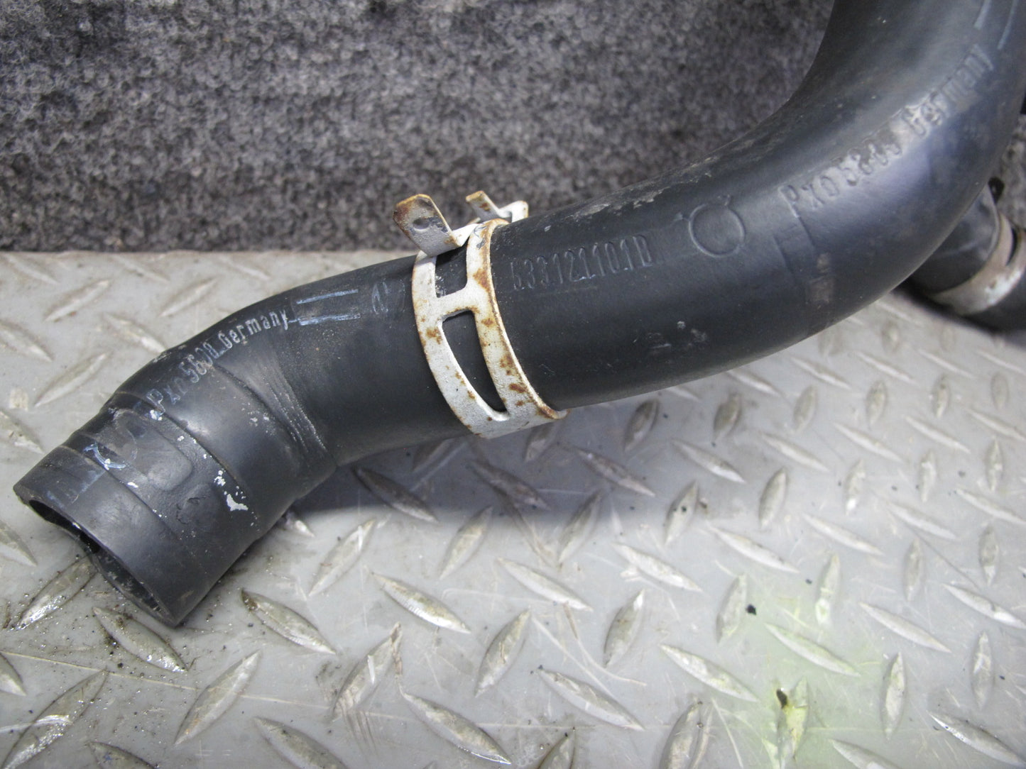 86-89 VW Scirocco MK2 16V Engine Set of 2 Radiator Coolant Hose Pipe OEM