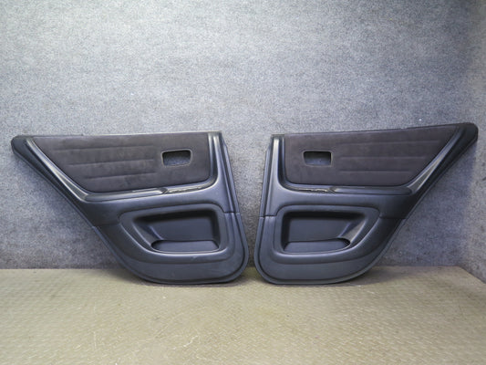 02-03 Lexus JCE10L IS300 Sedan Set of 2 Rear Door Interior Trim Panel Black OEM