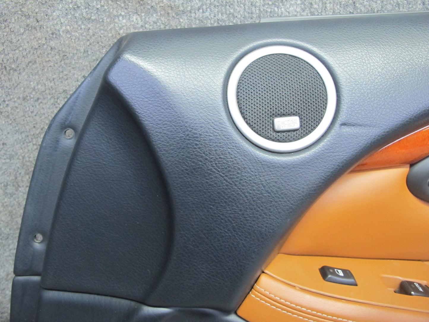 02-10 Lexus SC430 UZZ40L Right Door Interior Trim Cover Panel Saddle Black OEM