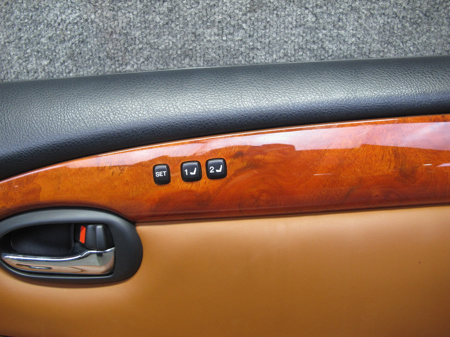 02-10 Lexus SC430 UZZ40L Right Door Interior Trim Cover Panel Saddle Black OEM