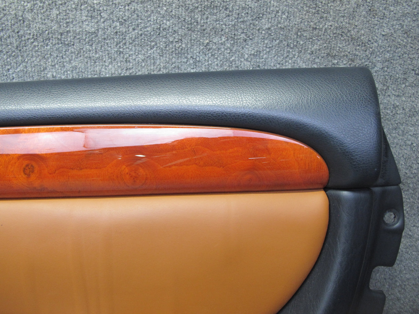 02-10 Lexus SC430 UZZ40L Right Door Interior Trim Cover Panel Saddle Black OEM