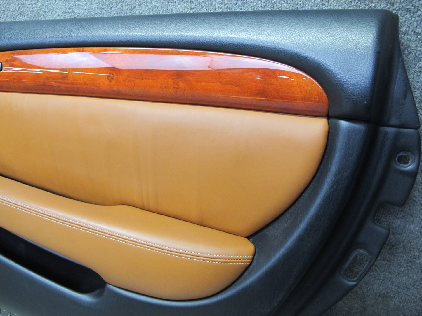 02-10 Lexus SC430 UZZ40L Right Door Interior Trim Cover Panel Saddle Black OEM