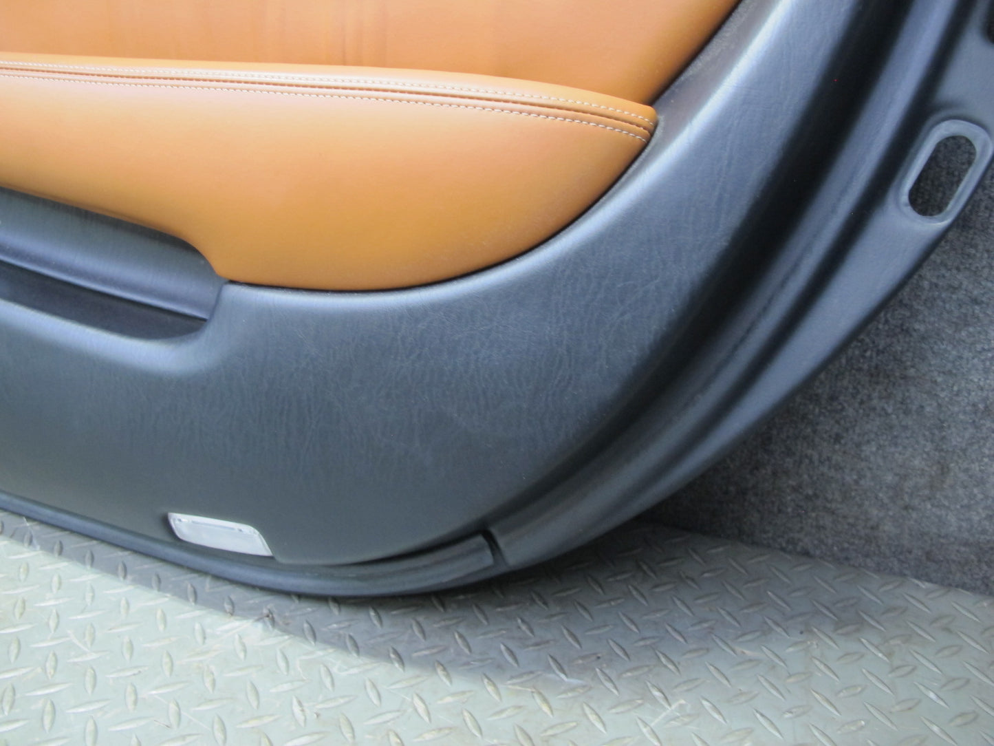 02-10 Lexus SC430 UZZ40L Right Door Interior Trim Cover Panel Saddle Black OEM