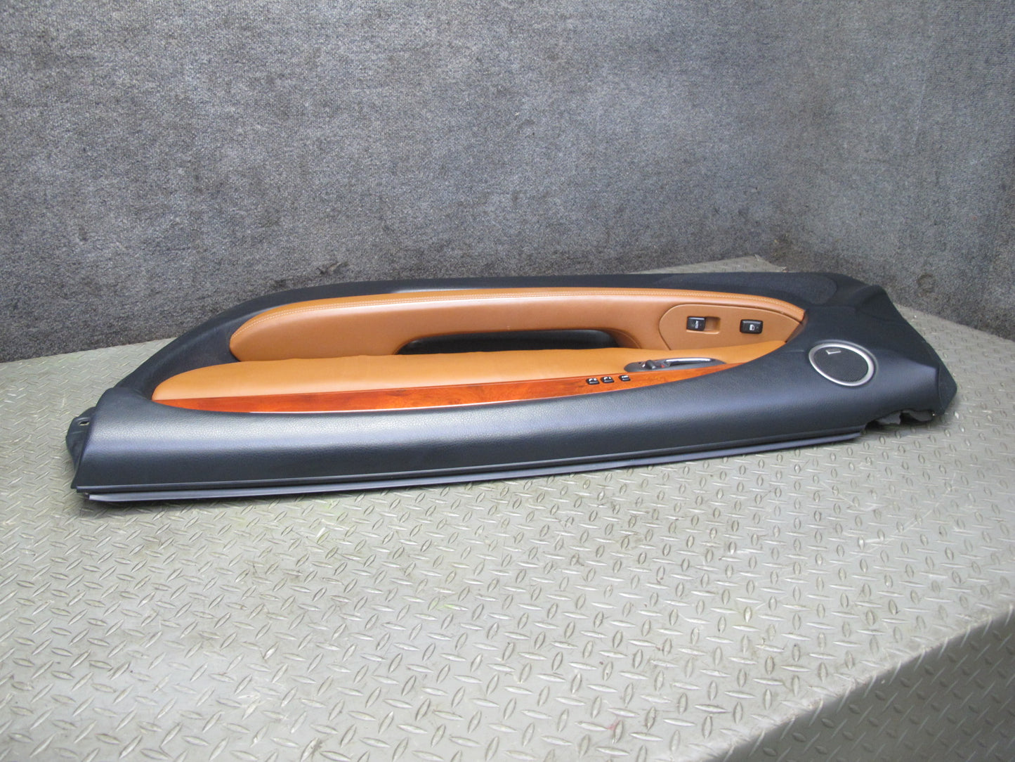 02-10 Lexus SC430 UZZ40L Right Door Interior Trim Cover Panel Saddle Black OEM