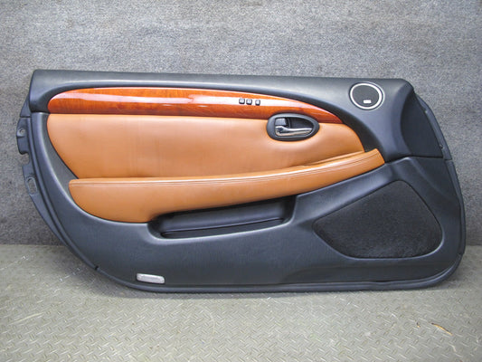 02-10 Lexus SC430 UZZ40L Left Door Interior Trim Cover Panel Black Saddle OEM