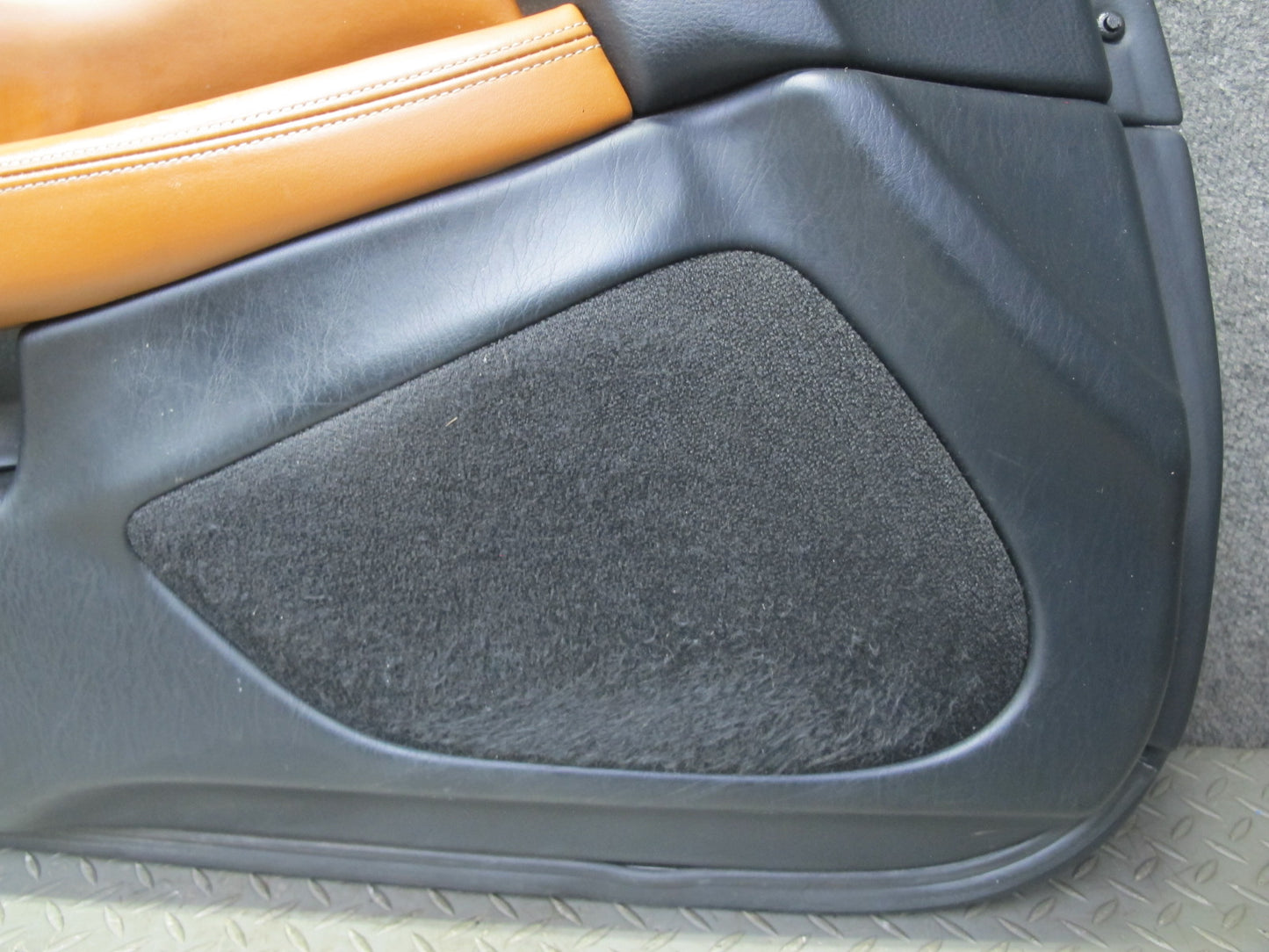 02-10 Lexus SC430 UZZ40L Left Door Interior Trim Cover Panel Black Saddle OEM