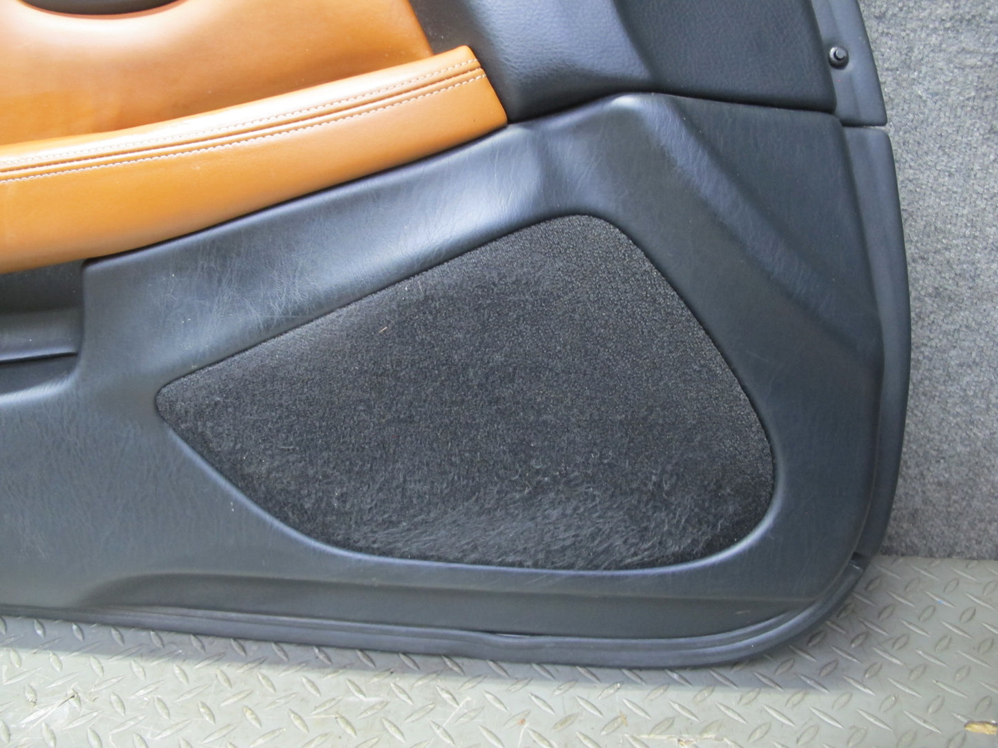 02-10 Lexus SC430 UZZ40L Left Door Interior Trim Cover Panel Black Saddle OEM