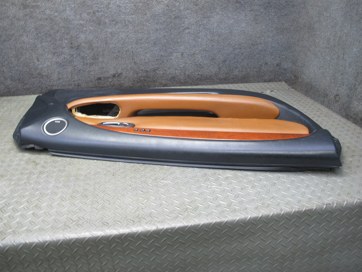 02-10 Lexus SC430 UZZ40L Left Door Interior Trim Cover Panel Black Saddle OEM
