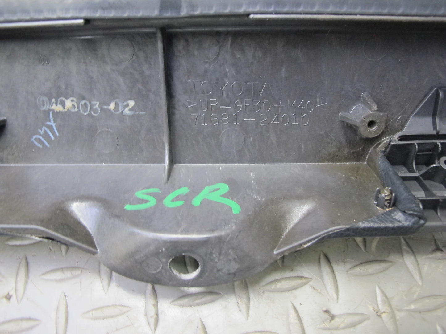 02-10 Lexus Z40 SC430 Rear Package Tray Flap Cargo Deck Cover Panel w Hinge OEM