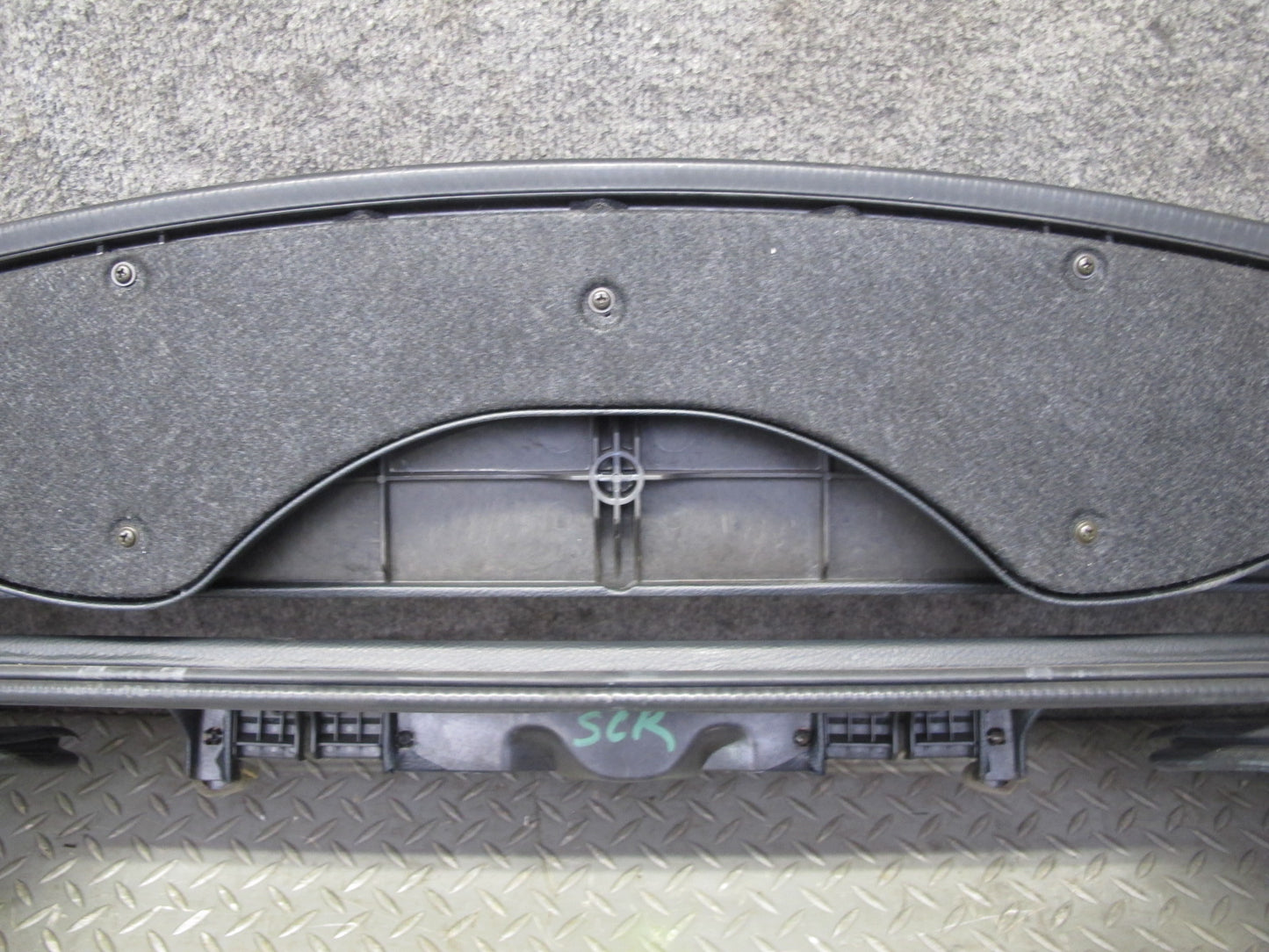 02-10 Lexus Z40 SC430 Rear Package Tray Flap Cargo Deck Cover Panel w Hinge OEM