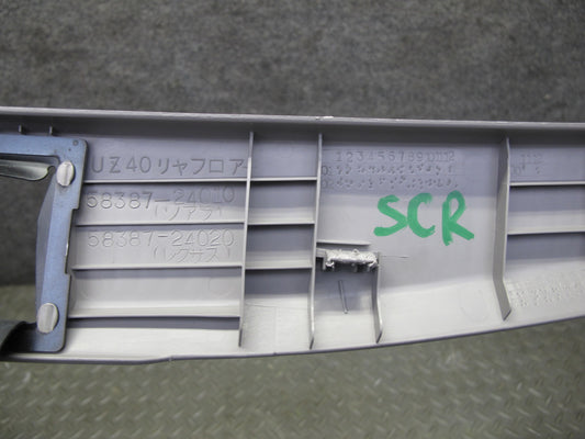02-10 Lexus SC430 UZZ40L Rear Trunk Floor Finish Sill Scuff Plate Trim Panel OEM