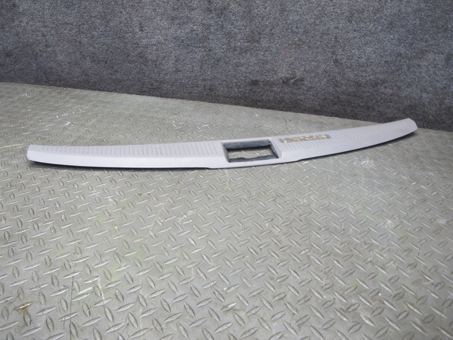 02-10 Lexus SC430 UZZ40L Rear Trunk Floor Finish Sill Scuff Plate Trim Panel OEM