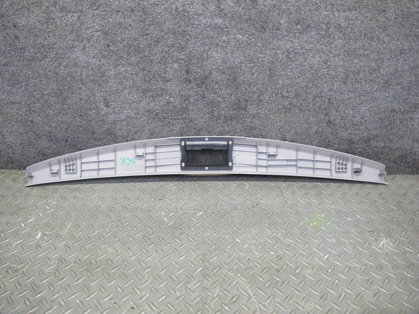 02-10 Lexus SC430 UZZ40L Rear Trunk Floor Finish Sill Scuff Plate Trim Panel OEM